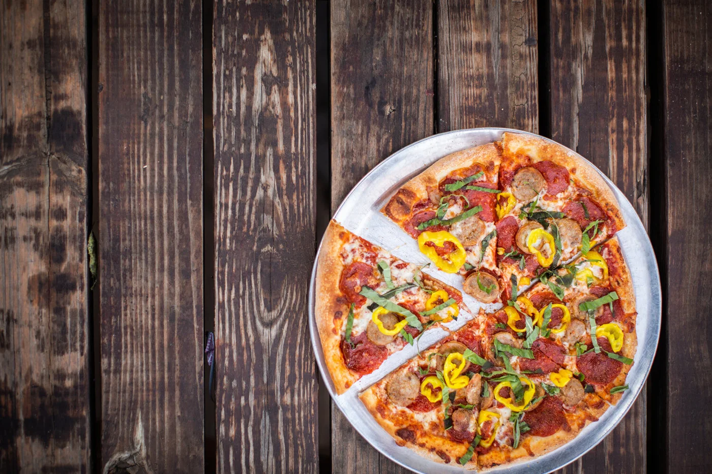 Crozet Pizza at Buddhist Biker Bar, Pizza restaurant